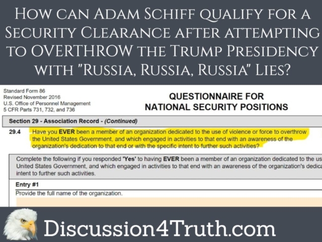 Schiff can't get a clearance